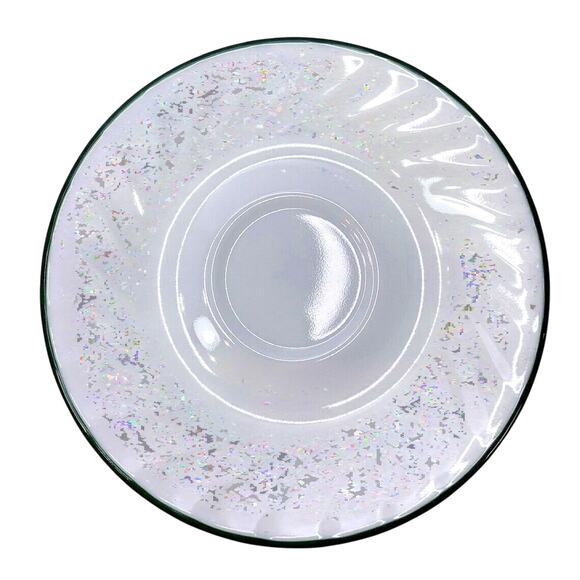 Corelle CALLAWAY IVY Saucers White Swirl Green Rim Corning Lot of 2 - Picture 3 of 5